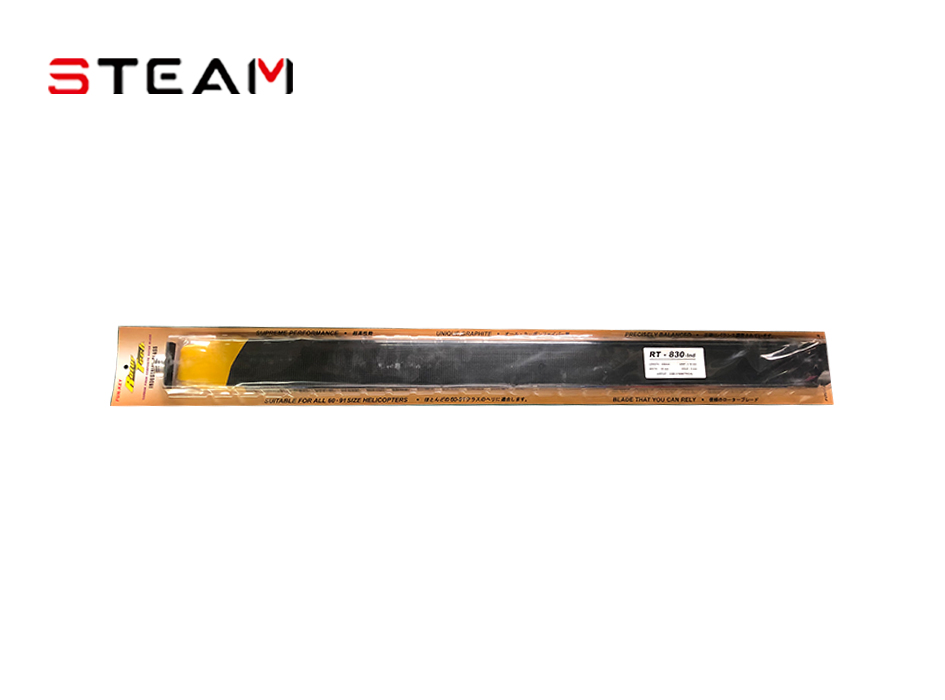 FK830MM碳纖主旋翼/黑黃/900用 RT-830MM